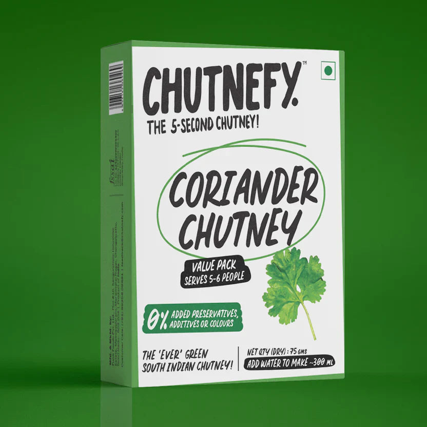 Coriander Chutney | South Style | Mild